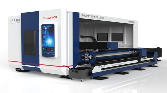 jakość  Integrated Fiber Laser Cutting Machine With Large-scale Exchange Table And Surrounding Tube Plate fabryka